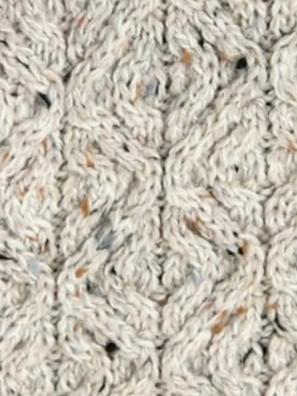 Aran Crafts Men's Merino Wool Shawl Neck Diamond Cardigan Oatmeal Size: Large